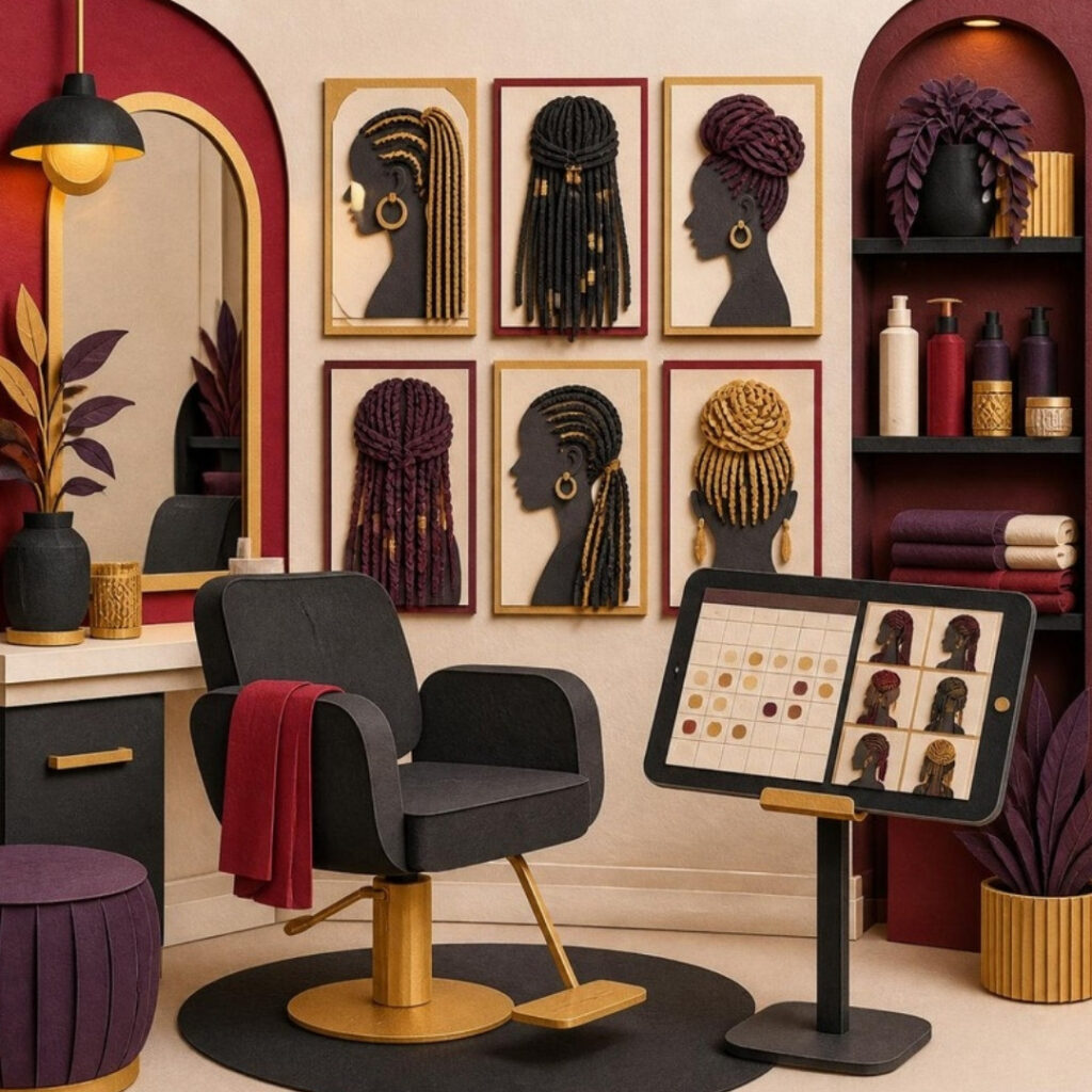 Website Design for Hair Salons, Braiders and Loctitians